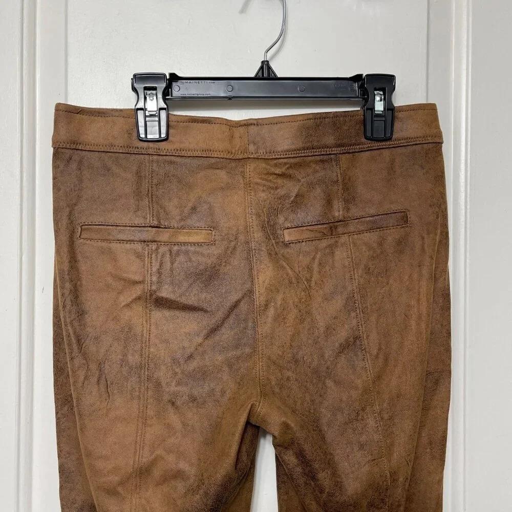 Free People Never Let Go Brown‎ Faux Suede Leather Leggings Size 27